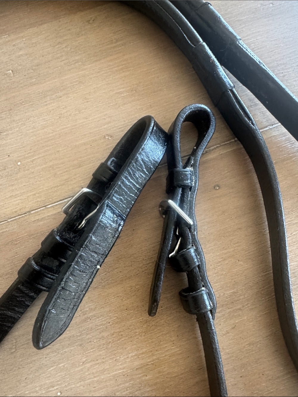 Thinline padded black reins - Picture 4 of 5